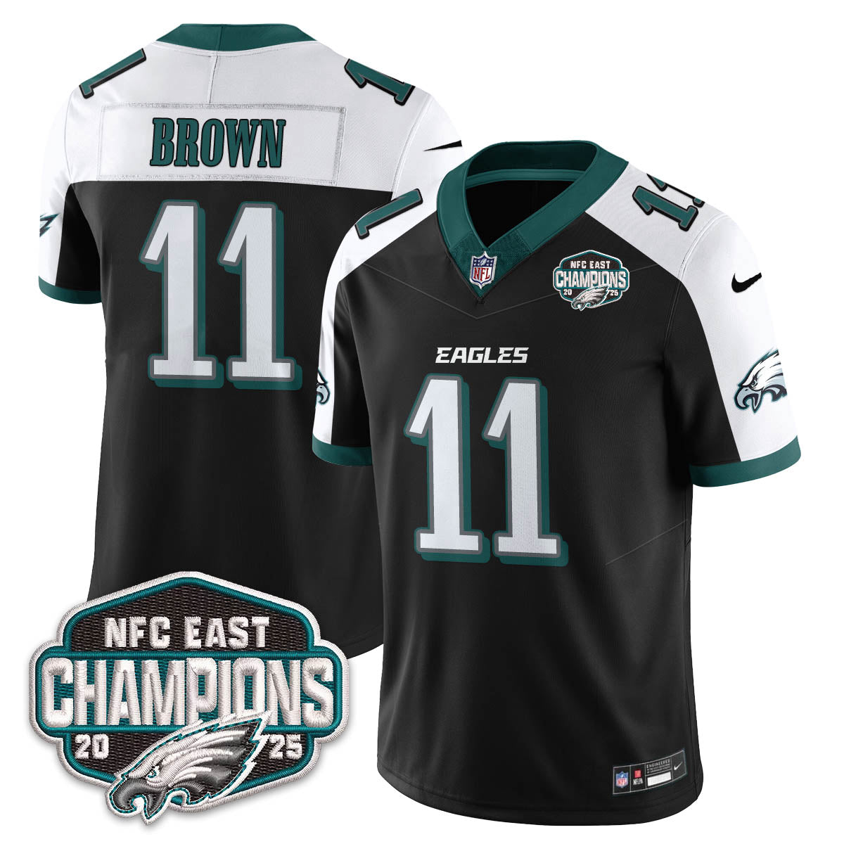 PHI NFC East Champions Vapor Limited Jersey - Stitched