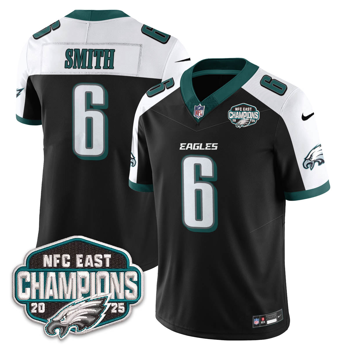 PHI NFC East Champions Vapor Limited Jersey - Stitched