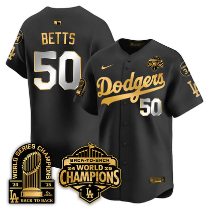 LAD 2025 World Series Champions Jersey - 9x Champs - Stitched N2