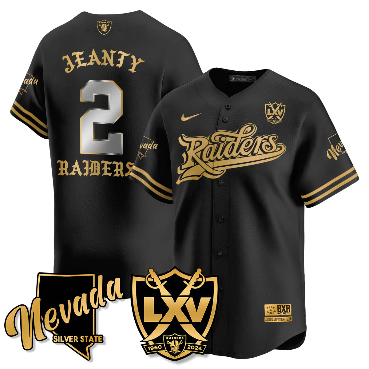 LVR Born x Raised Baseball Jersey - Stitched