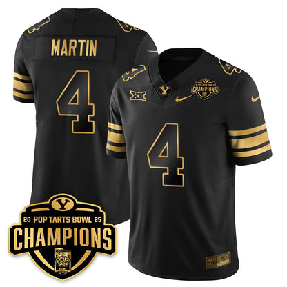 BYC Football 2025 Pop-Tarts Bowl Champions Gold Jersey - All Stitched