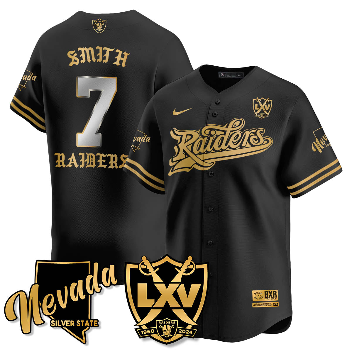 LVR Born x Raised Baseball Jersey - Stitched