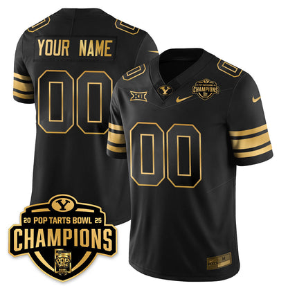 BYC Football 2025 Pop-Tarts Bowl Champions Gold Jersey - All Stitched