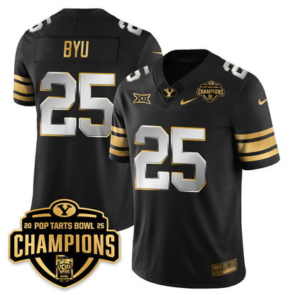 BYC Football 2025 Pop-Tarts Bowl Champions Gold Jersey - All Stitched