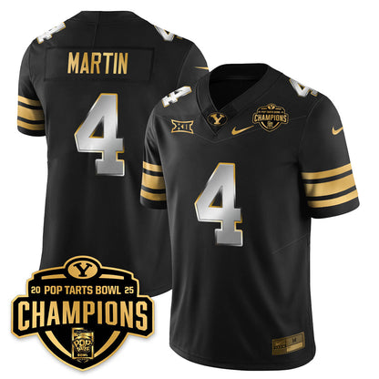 BYC Football 2025 Pop-Tarts Bowl Champions Gold Jersey - All Stitched