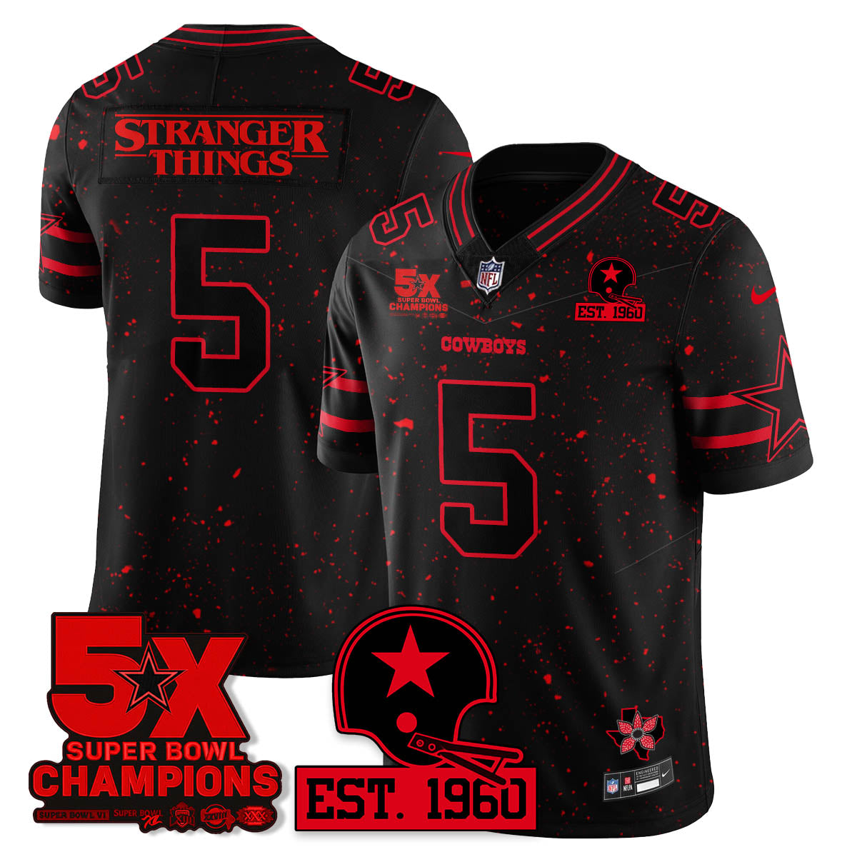 DAL 'Stranger Things Edition' Vapor Limited Jersey n1 - Stitched