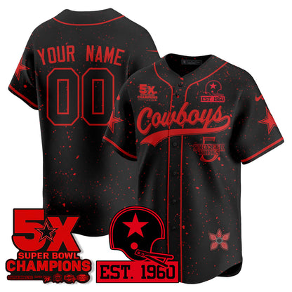 DAL Stranger Things Vapor Limited Baseball Custom Jersey - Stitched