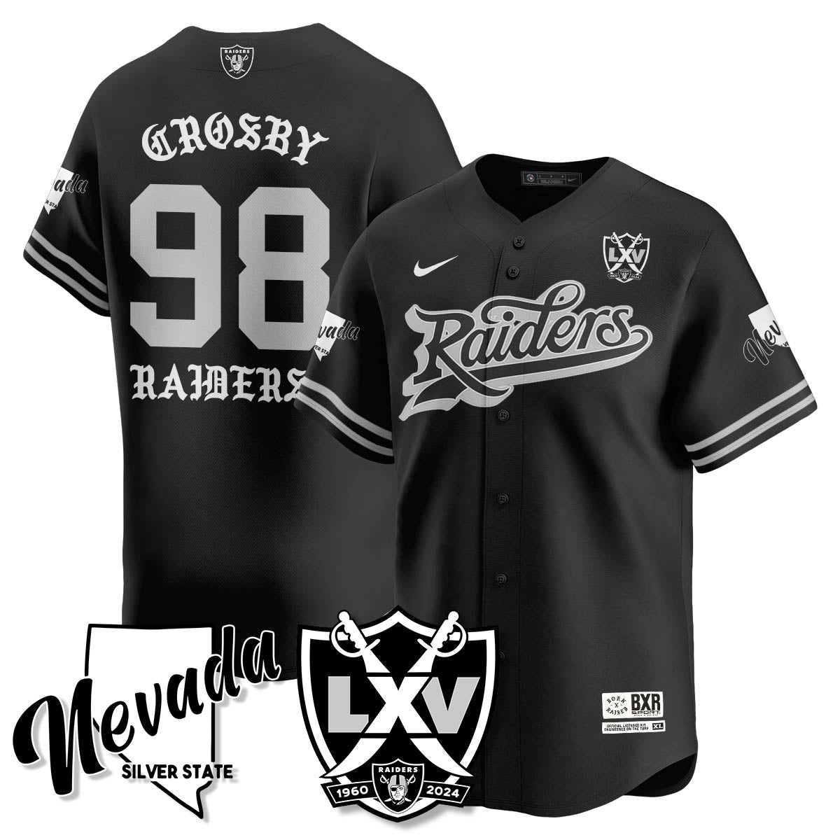 LVR Born x Raised Baseball Jersey - Stitched