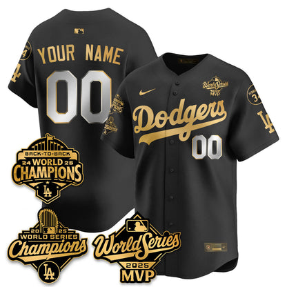 Yoshinobu Yamamoto LAD 2025 World Series MVP Jersey - All Stitched N2