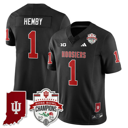 Indiana H Vapor Limited Football Jersey - Rose Bowl Champions - Stitched