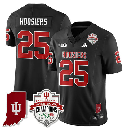 Indiana H Vapor Limited Football Jersey - Rose Bowl Champions - Stitched