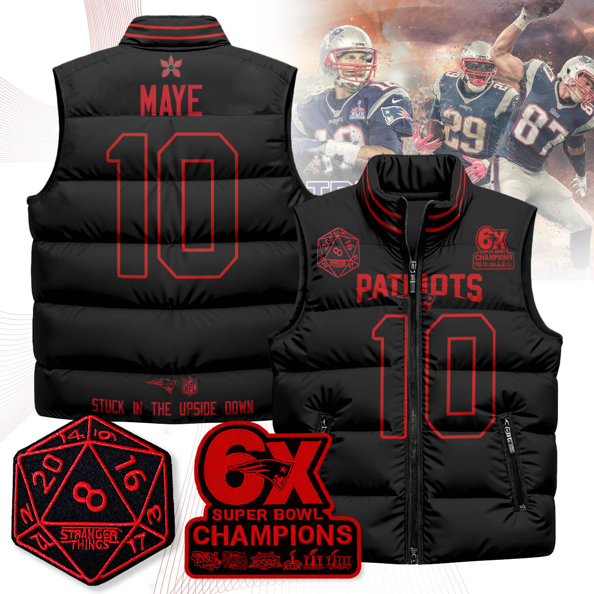 NE 'Stranger Things Edition' Unisex Puffer Vest
