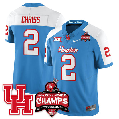 HCG Football 2025 Kinder's Texas Bowl Champions Jersey - Stitched