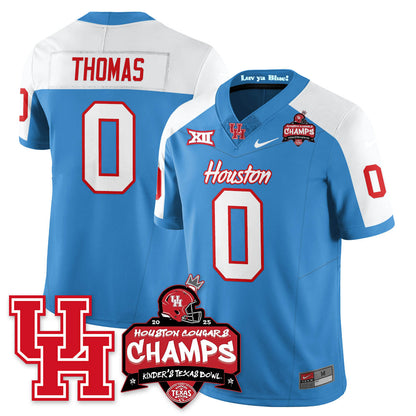 HCG Football 2025 Kinder's Texas Bowl Champions Jersey - Stitched