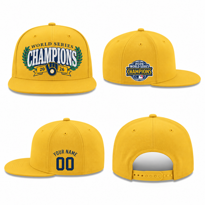 MIL 2026 World Series Champions Personalized Snapback Cap - Printed V4