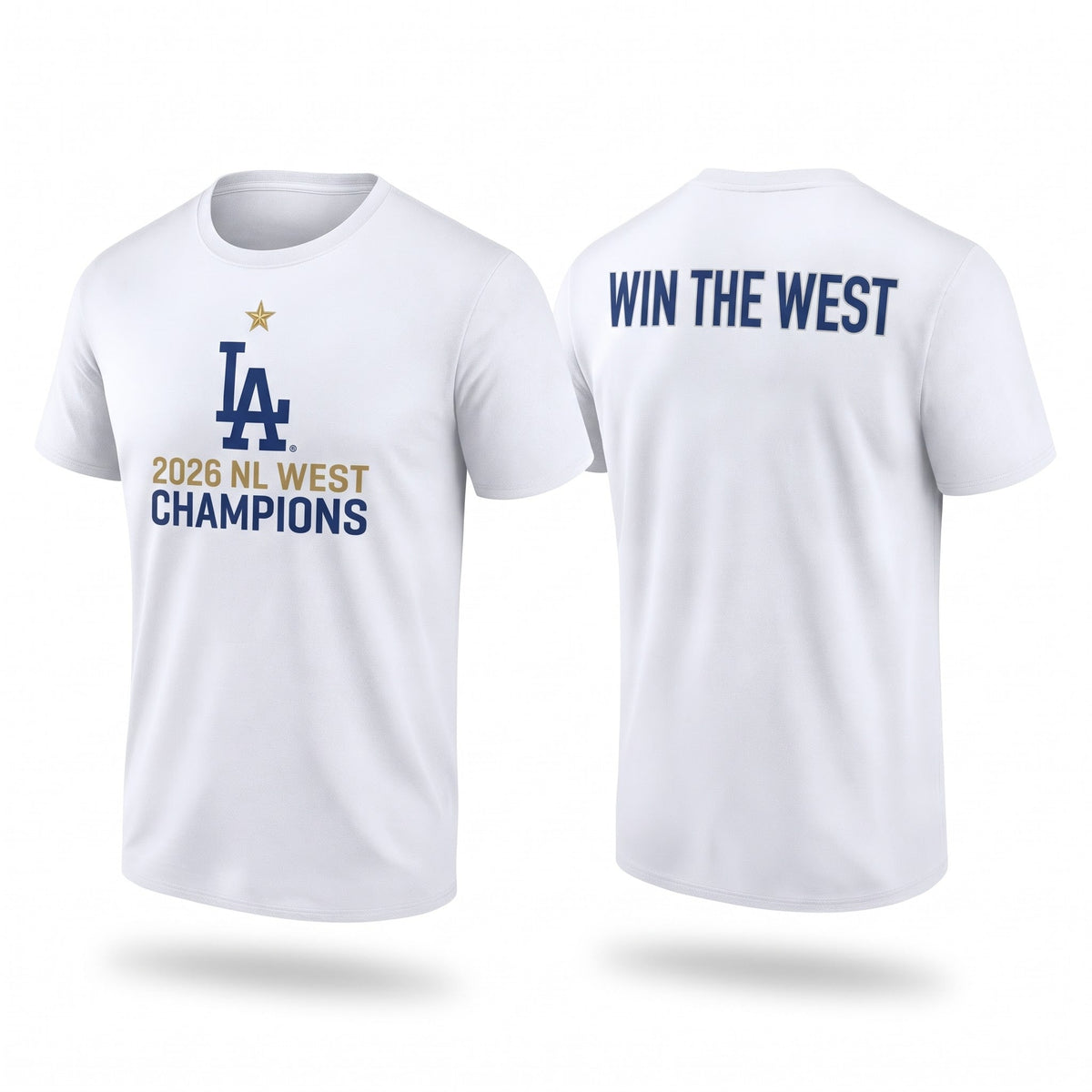 LAD 2026 NL West Champs Two Sides T-Shirt - Printed V6