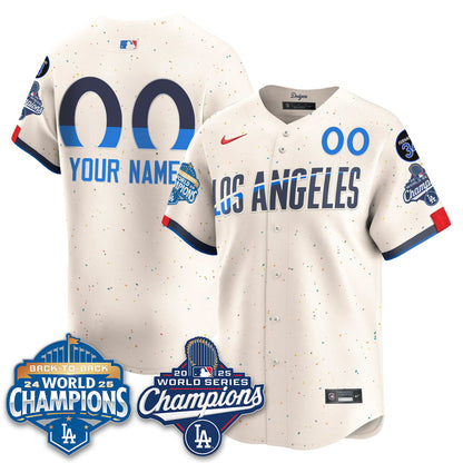 Custom LAD 2025 World Series Champions Jersey - Stitched N2
