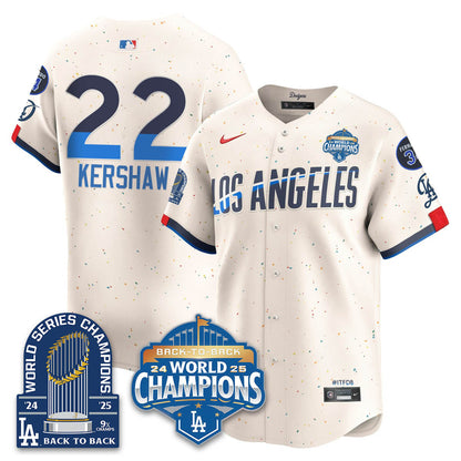 LAD 2025 World Series Champions Jersey - 9x Champs - Stitched N2