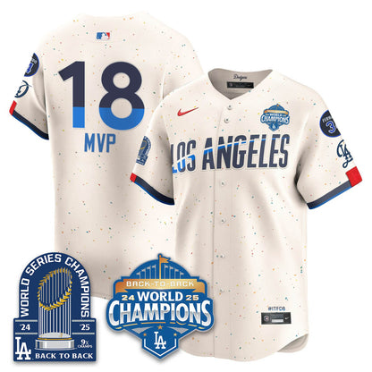 LAD 2025 World Series Champions Jersey - 9x Champs - Stitched N2