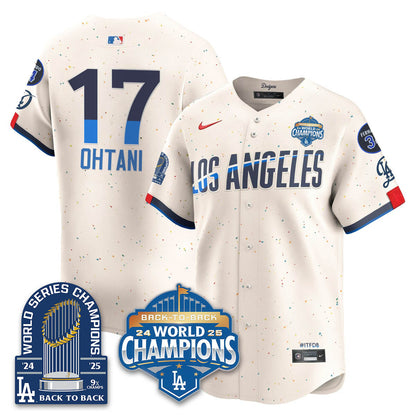 LAD 2025 World Series Champions Jersey - 9x Champs - Stitched N2