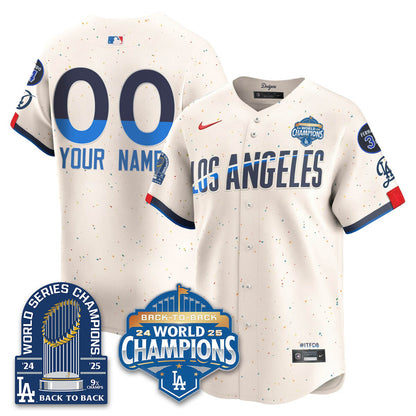 LAD 2025 World Series Champions Jersey - 9x Champs - Stitched N2