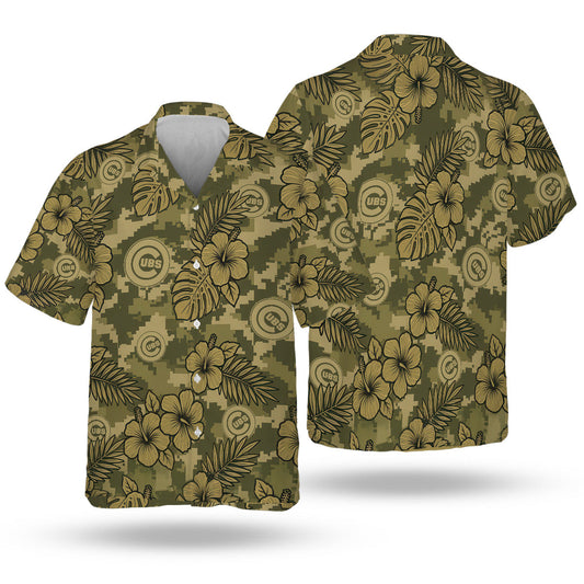 CHC Special Armed Forces Hawaiian Design Button Shirt V4