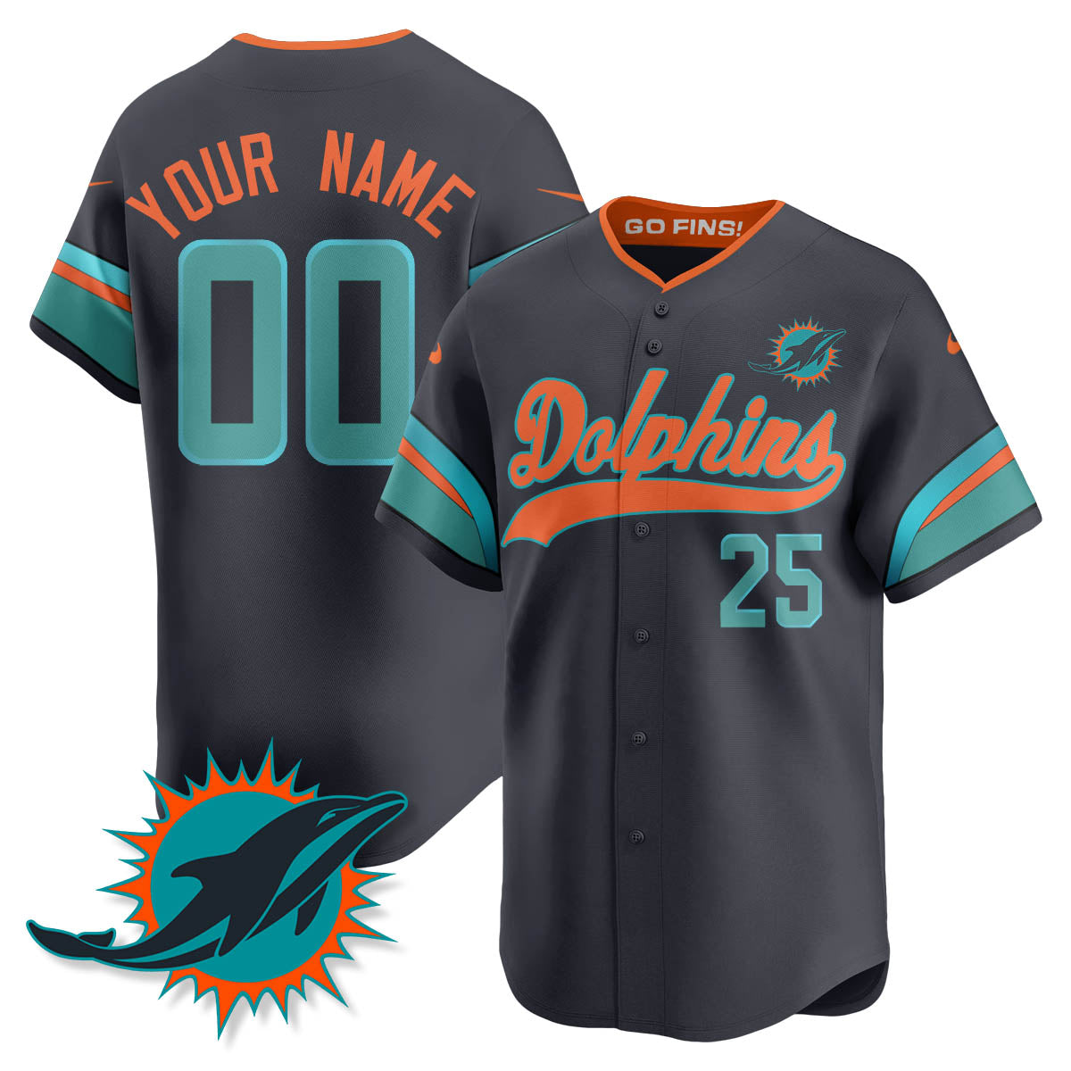Custom MIA "Rivalries" Vapor Limited Baseball Jersey - Stitched