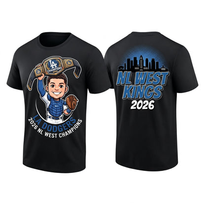 LAD 2026 NL West Champs Two Sides T-Shirt - Printed V3