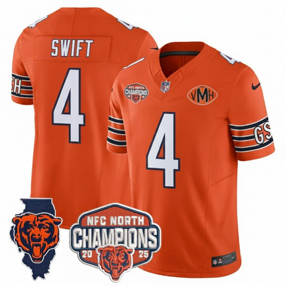 CHI 2025 NFC North Champions Patch Jersey V2 - Stitched