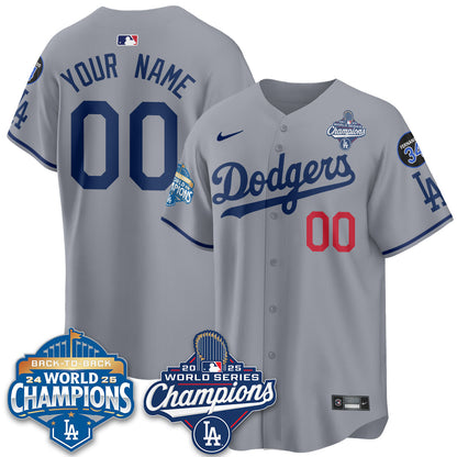 Custom LAD 2025 World Series Champions Jersey - Stitched N2