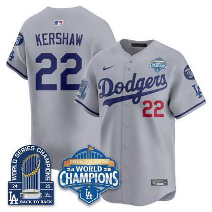 LAD 2025 World Series Champions Jersey - 9x Champs - Stitched N2