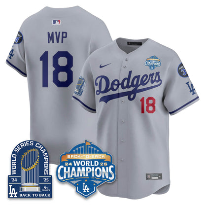 LAD 2025 World Series Champions Jersey - 9x Champs - Stitched N2