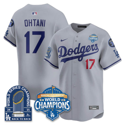 LAD 2025 World Series Champions Jersey - 9x Champs - Stitched N2