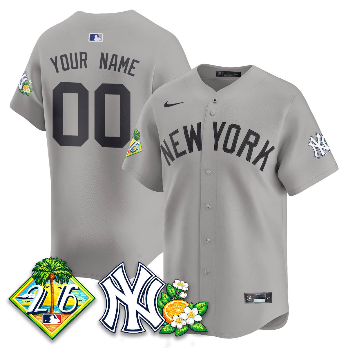 Custom NYY 2026 Spring Training Vapor Limited Jersey - Stitched
