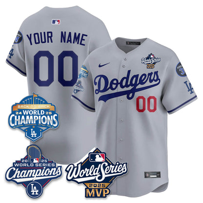 Yoshinobu Yamamoto LAD 2025 World Series MVP Jersey - All Stitched N2