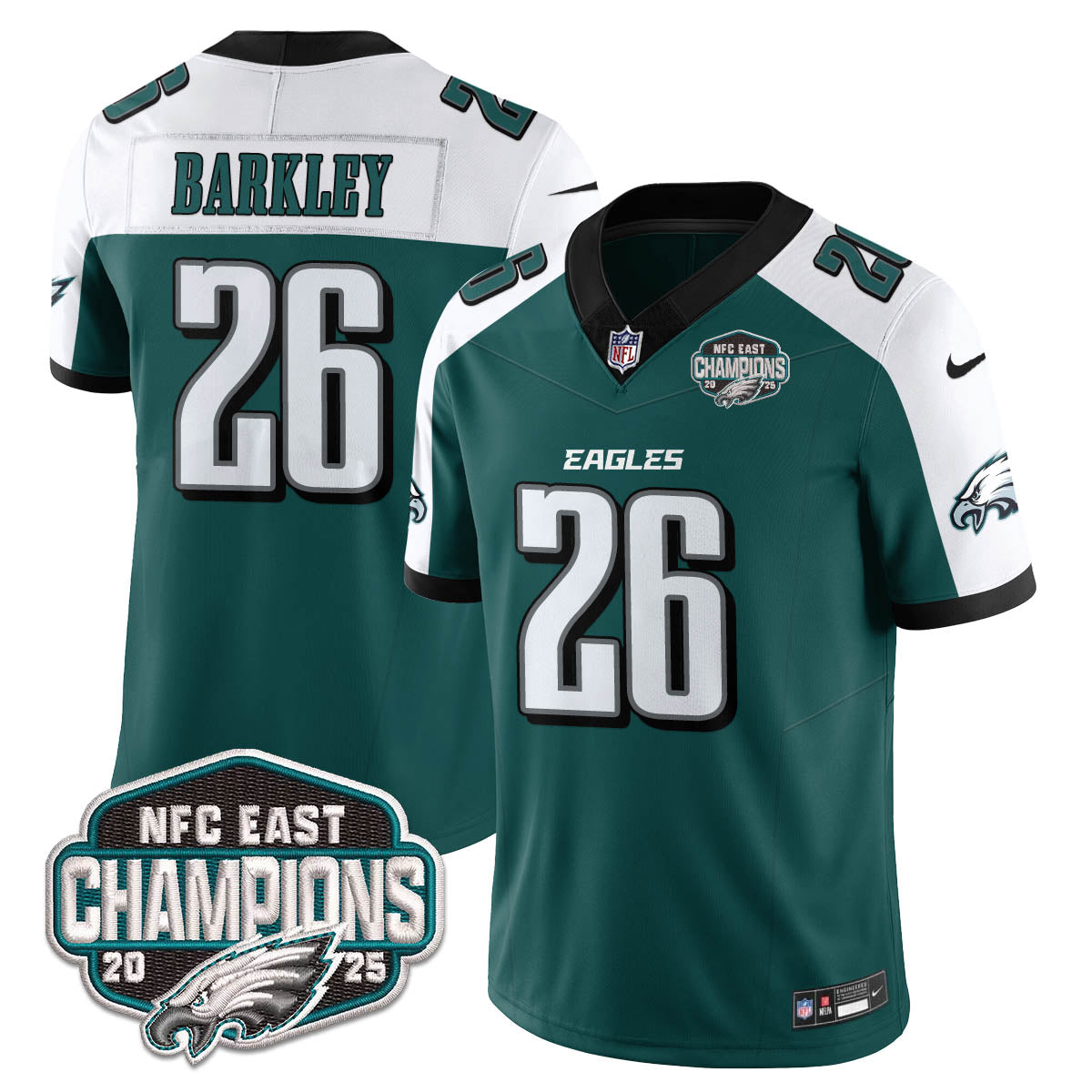 PHI NFC East Champions Vapor Limited Jersey - Stitched