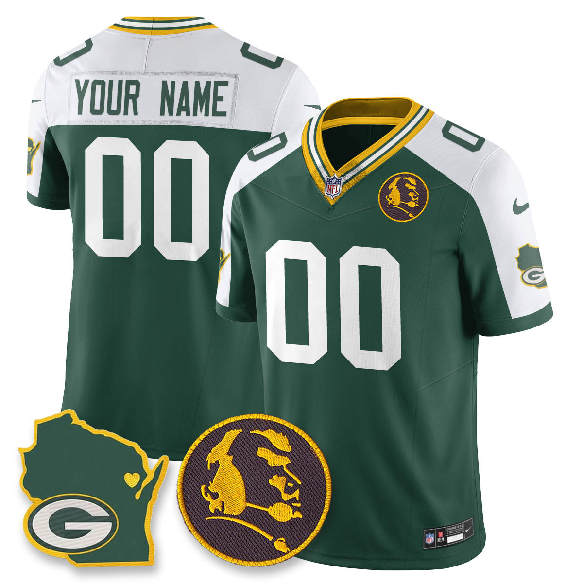 GB Vapor Limited Jersey - John Madden Patch - All Stitched