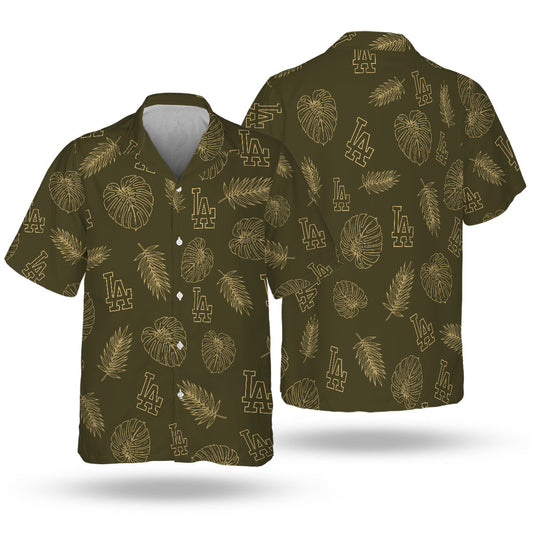 LAD Special Armed Forces Hawaiian Design Button Shirt V3