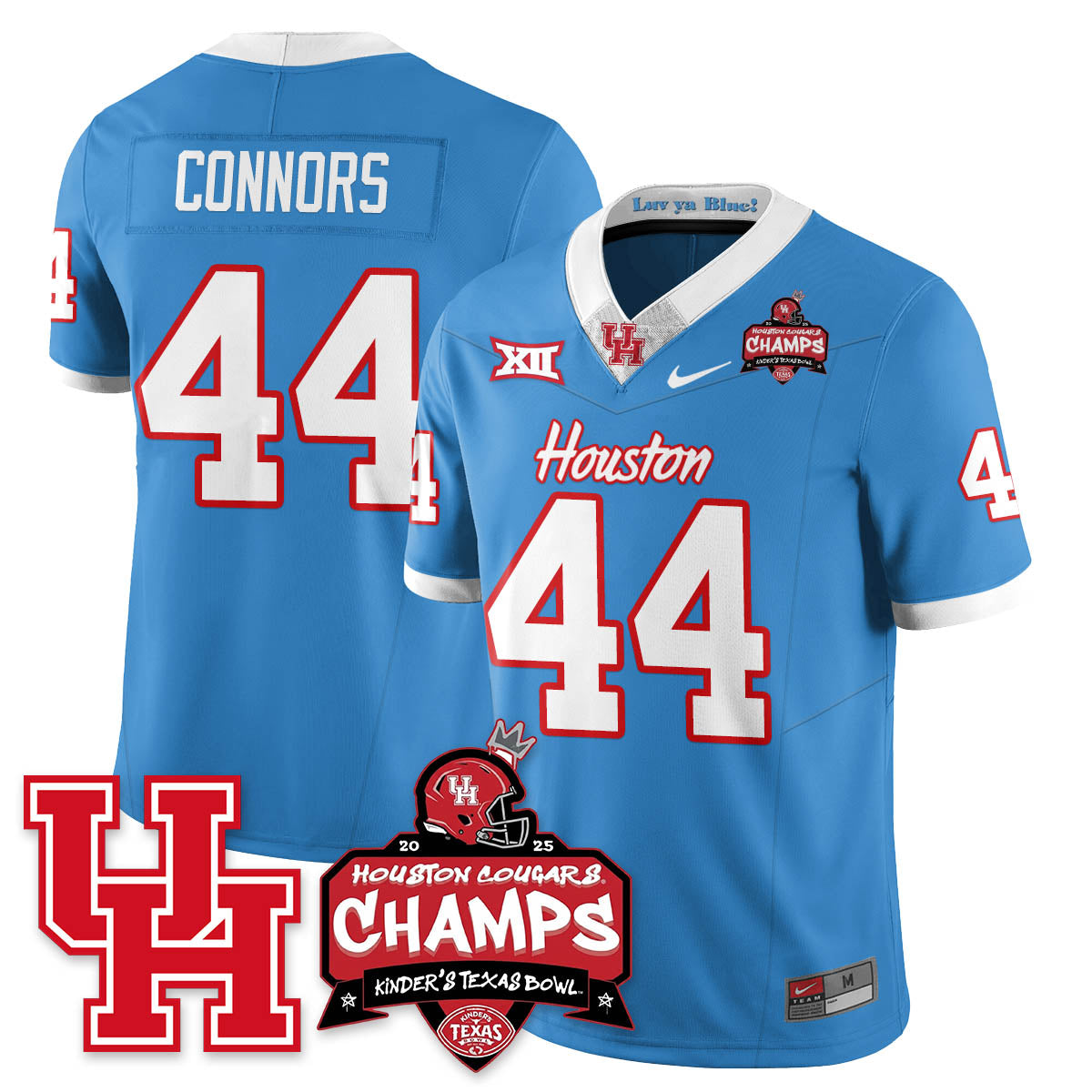 HCG Football 2025 Kinder's Texas Bowl Champions Jersey - Stitched