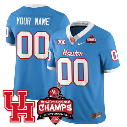 HCG Football 2025 Kinder's Texas Bowl Champions Custom Jersey - Stitched