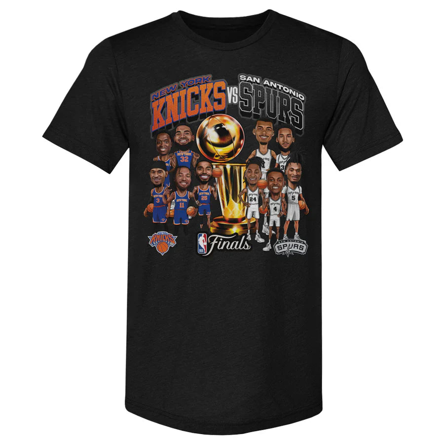 San Antonio Spurs NBA Finals 2026 Spurs Vs. Knicks Printed T-Shirt