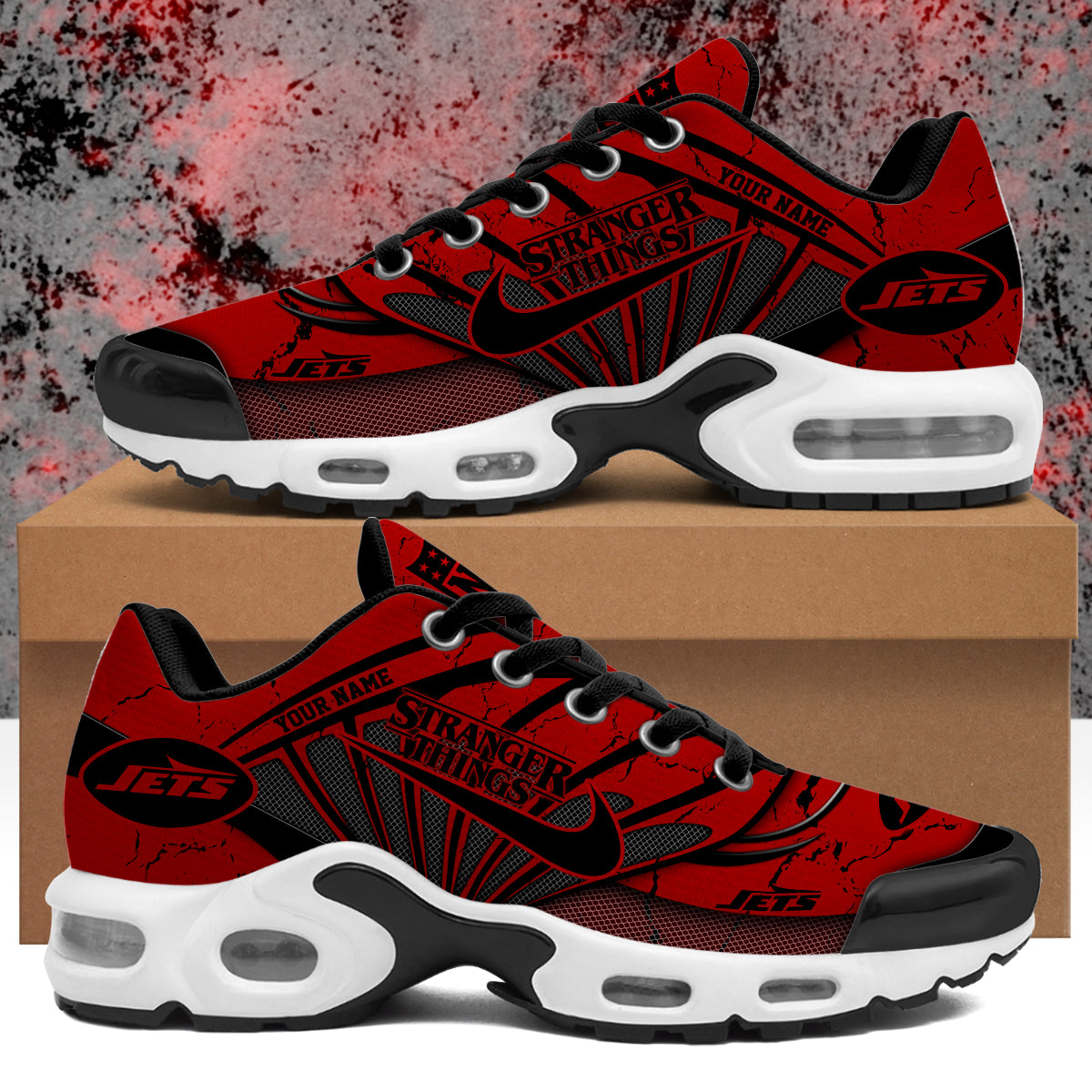 NYJ Stranger Things Personalized Air Max Shoes