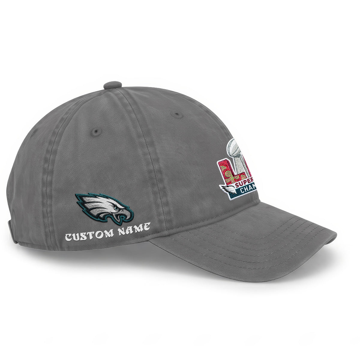 PHI Champions SB LIX Custom Wash Hat - Embroidered