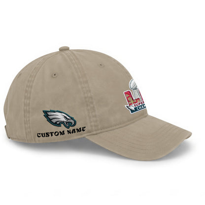 PHI Champions SB LIX Custom Wash Hat - Embroidered