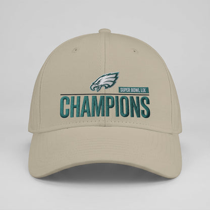 PHI Champions SB LIX Custom Baseball Cap V2 - Embroidered