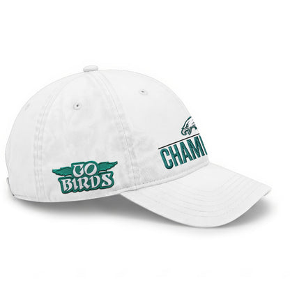 PHI Champions SB LIX Custom Wash Hat V2 - Embroidered