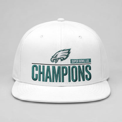 PHI Champions SB LIX Custom Snapback Cap V2 - Embroidered