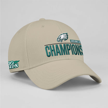 PHI Champions SB LIX Custom Baseball Cap V2 - Embroidered