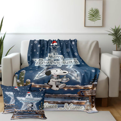 DAL x SNP | Premium Christmas Fleece Blanket & Throw Pillow