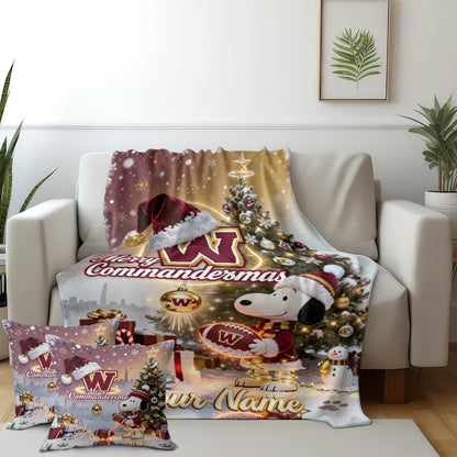 WAS x SNP | Premium Christmas Fleece Blanket & Throw Pillow